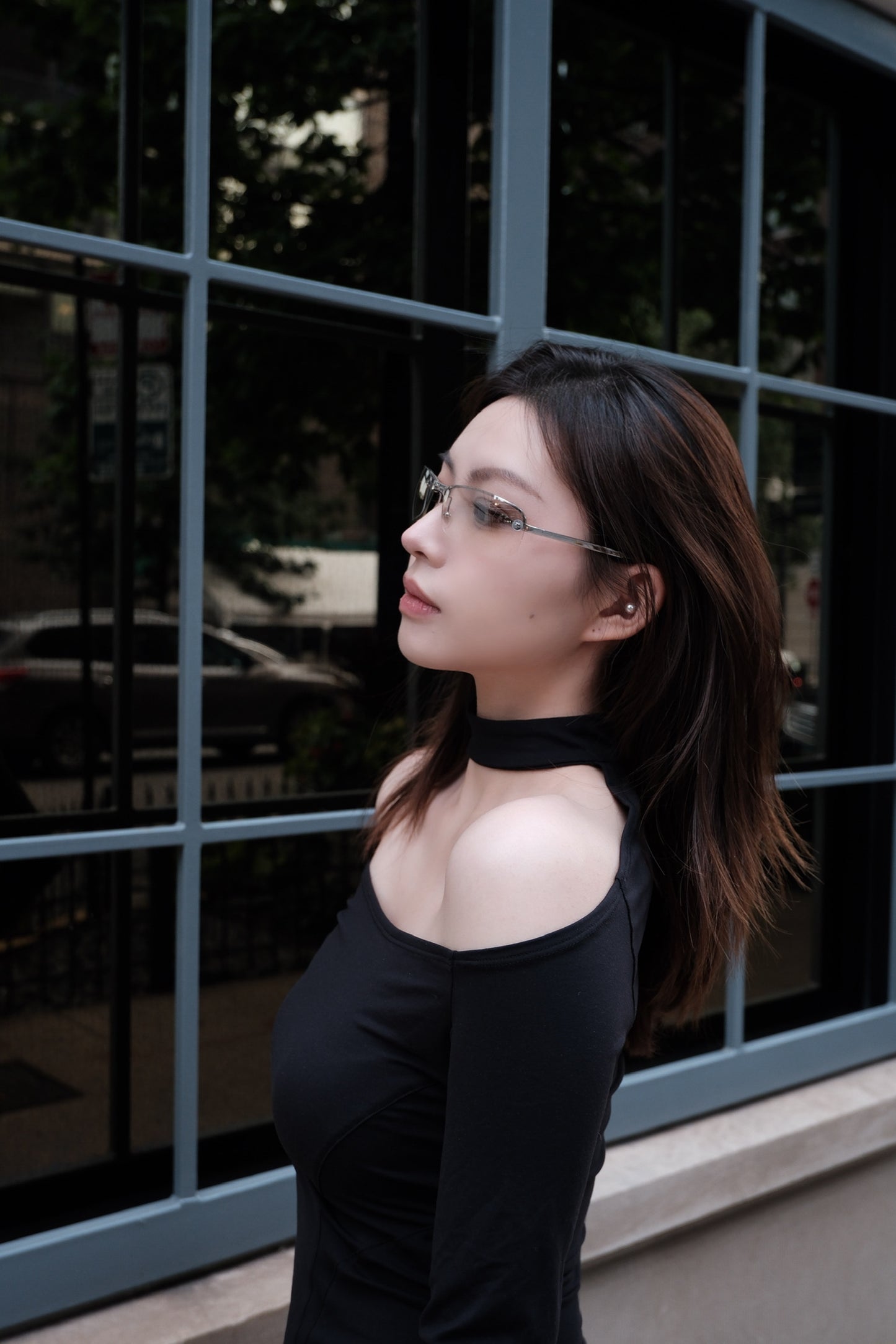 Dior Y2K Silver Rimless Gradient Sunglasses