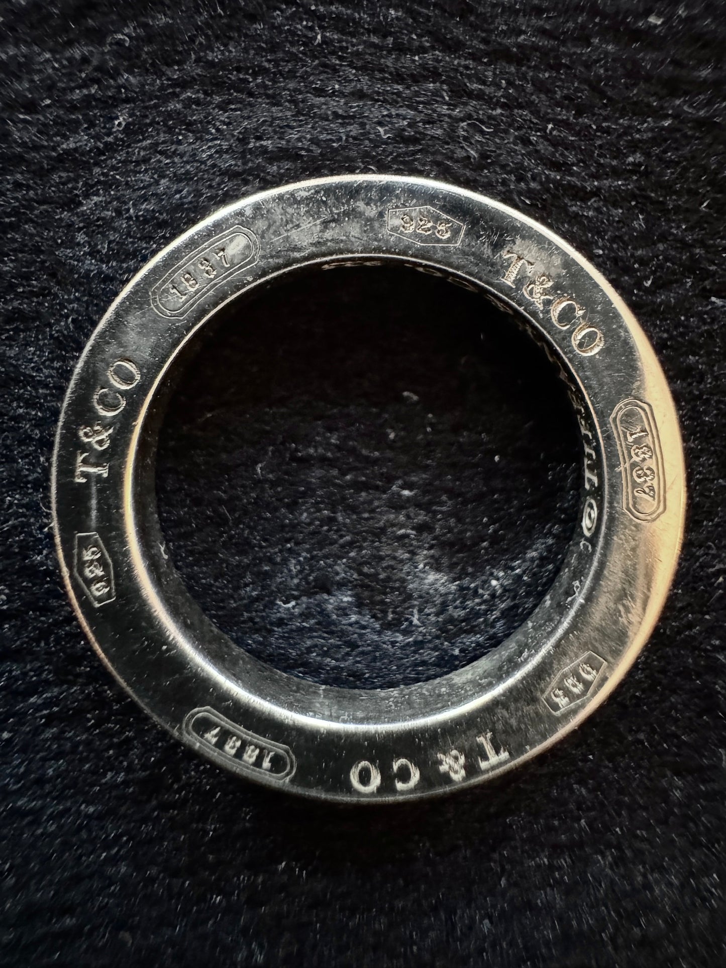 Tiffany 1837 Silver Pendant Ring