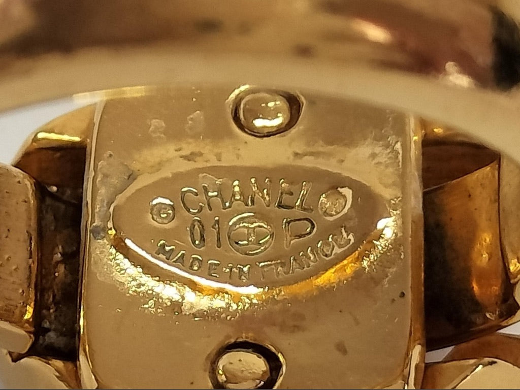 Chanel 2001 Vintage 24K Gold-Plated Ring
