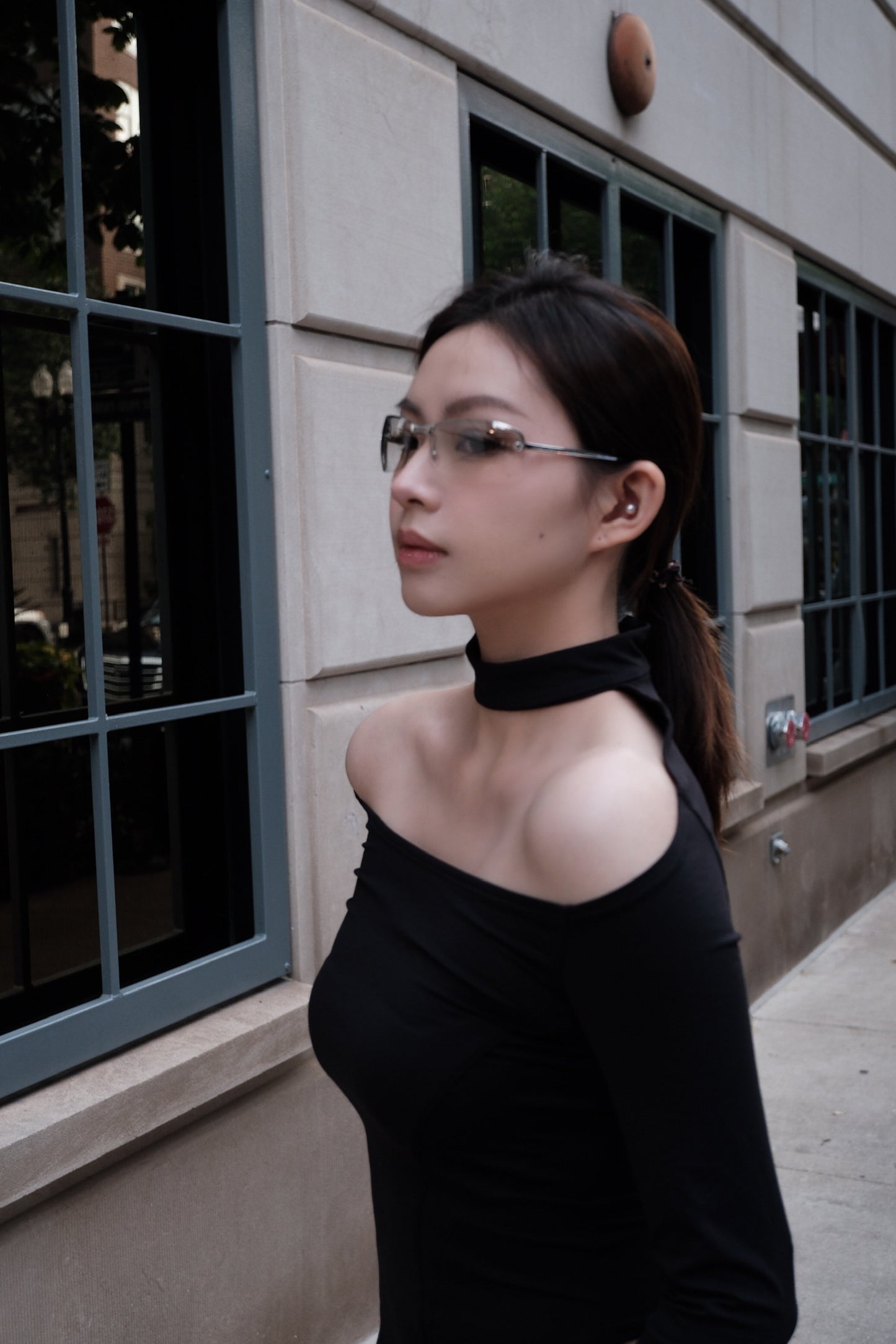 Dior Y2K Silver Rimless Gradient Sunglasses