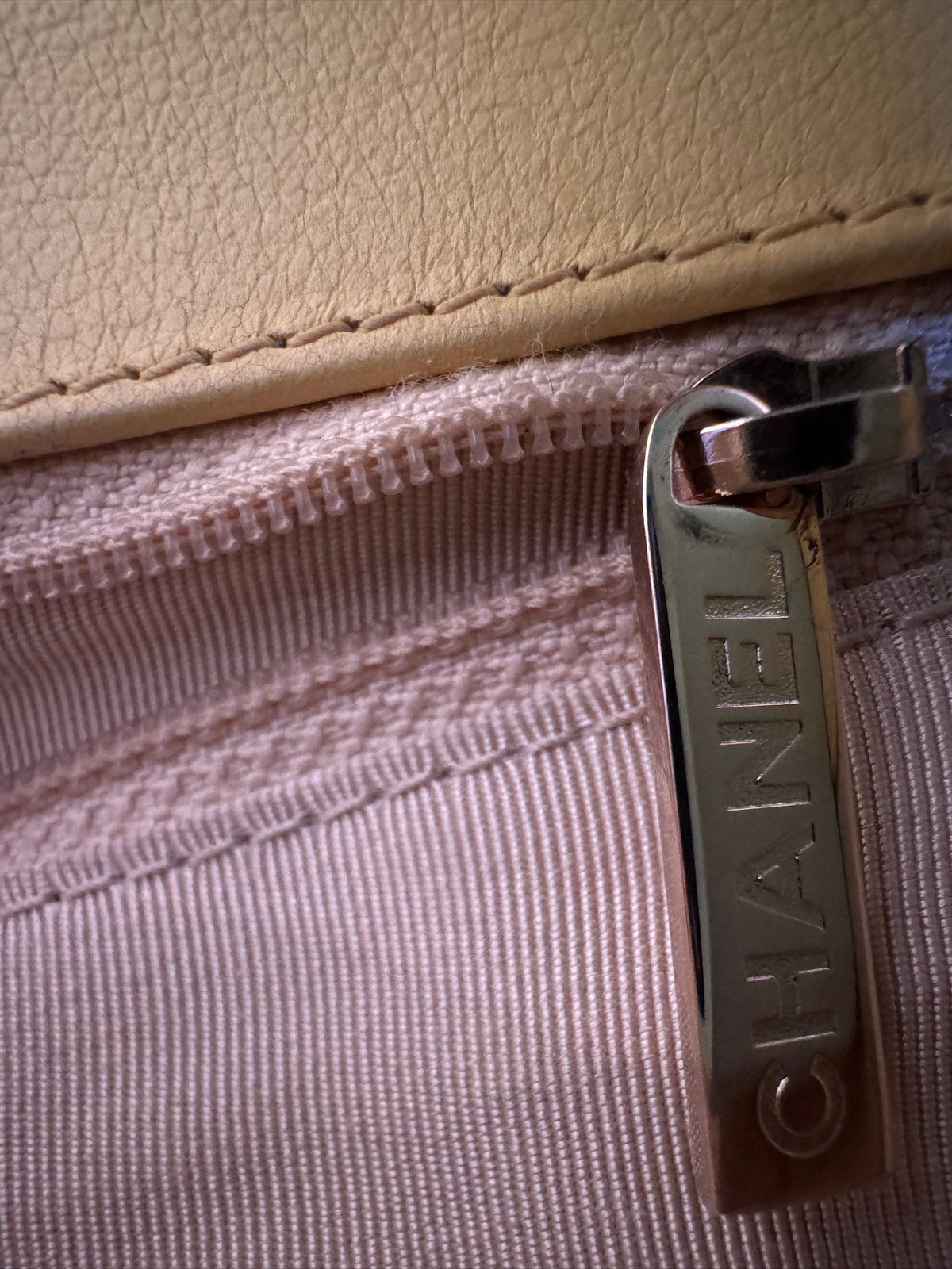Chanel Yellow Quilted Leather Chain Shoulder Bag