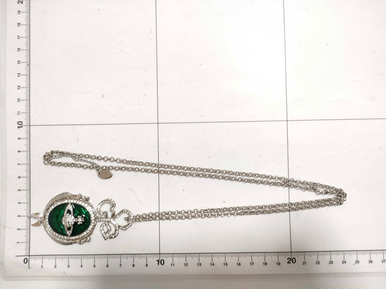 Vivienne Westwood “Emerald Relic” Large Orb Pendant Necklace