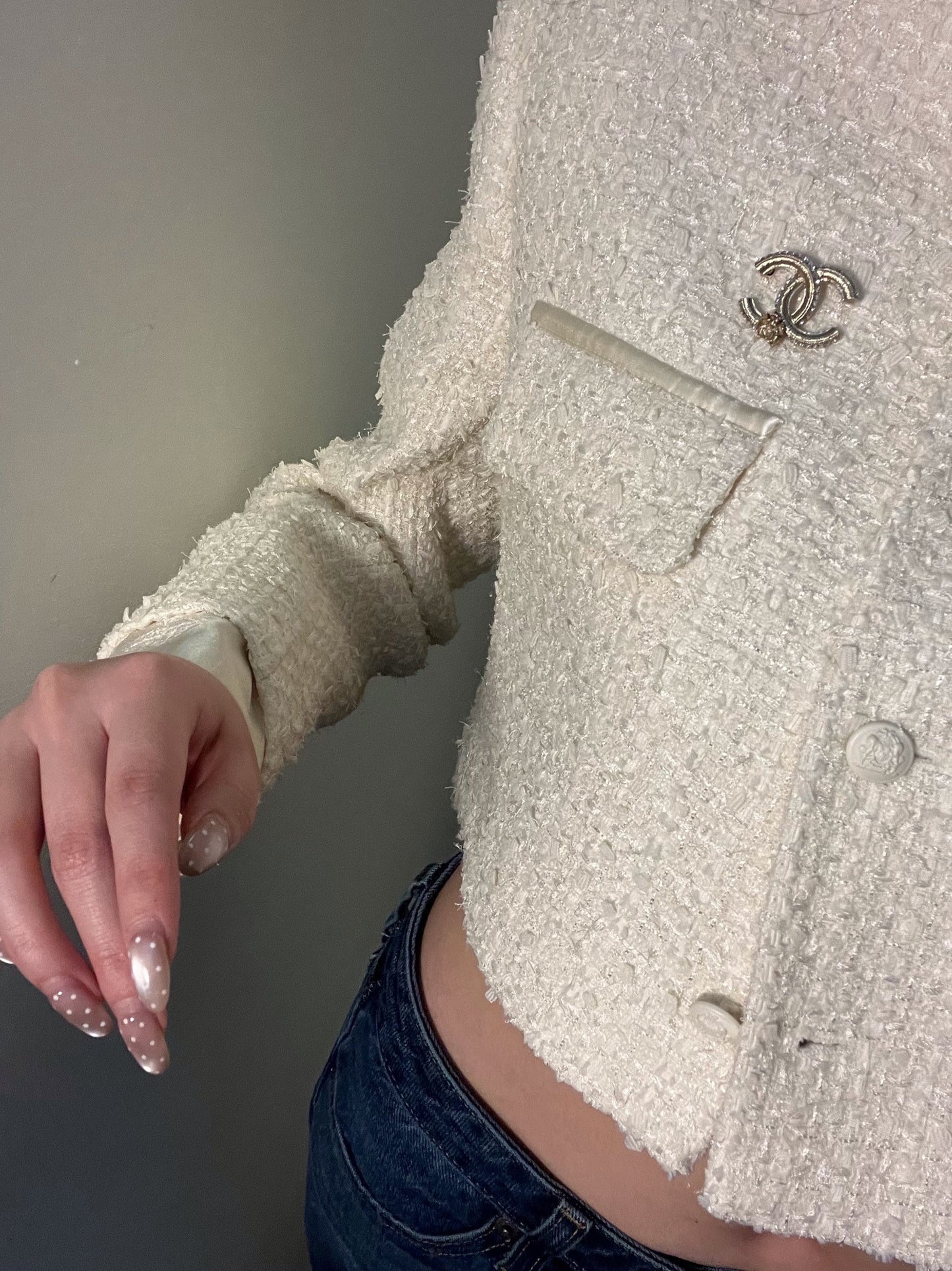 Chanel 2012 Crystal Double CC Camellia Brooch