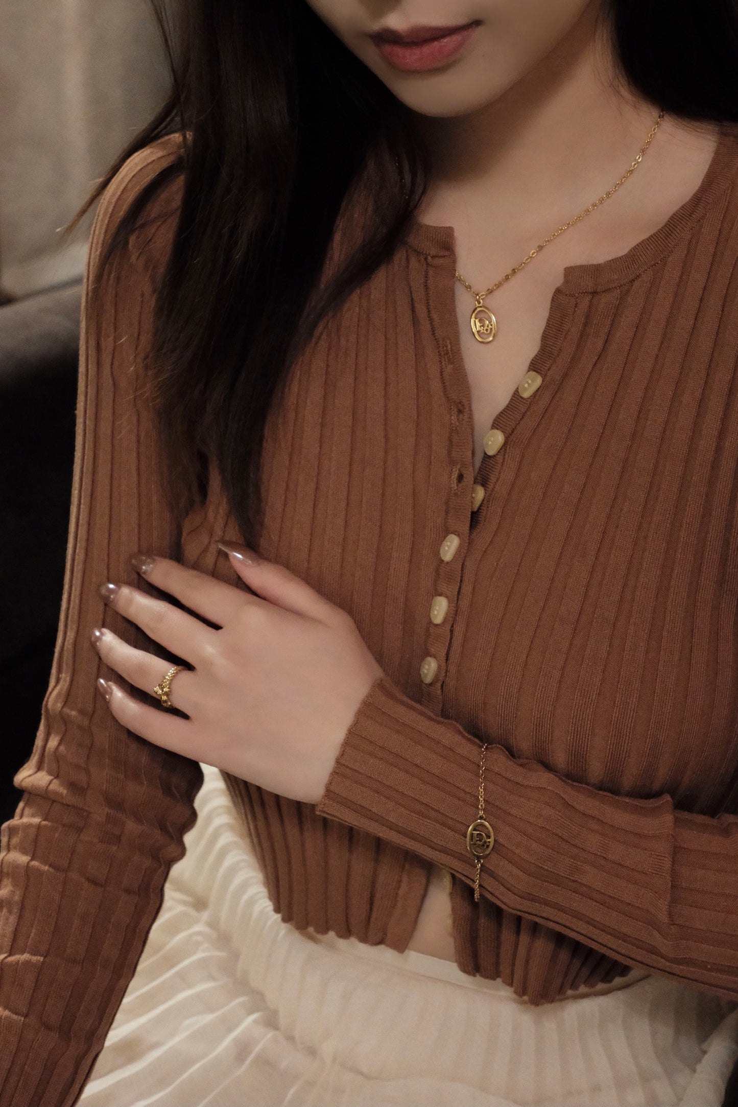 Dior Vintage 18K Gold Ribbon Knot Ring