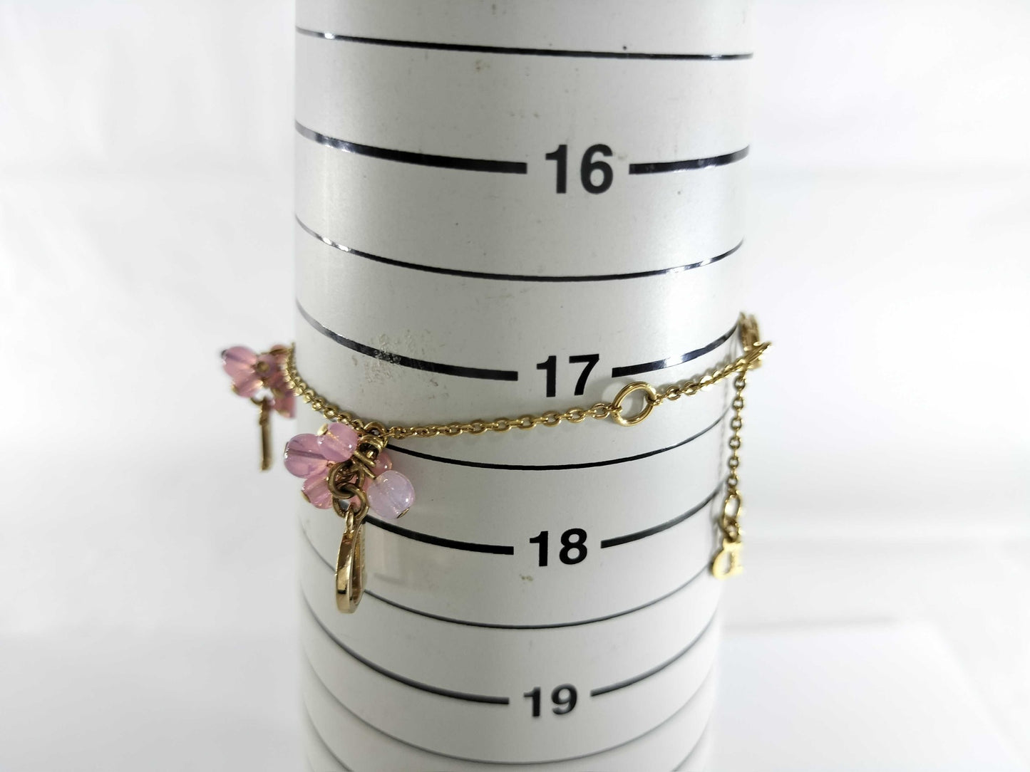 Vintage Dior Pink Petal Logo Bracelet
