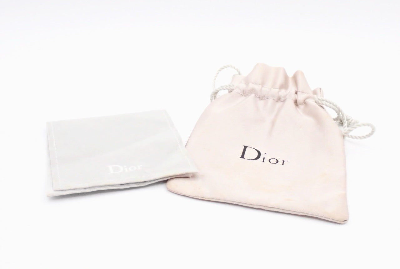 Dior 2010s Crystal Logo Chain Bracelet