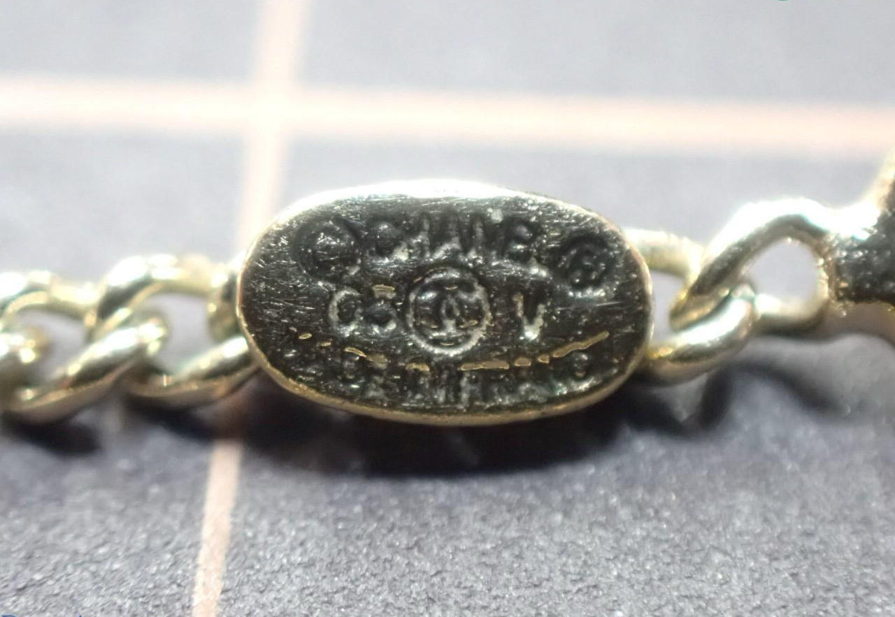 Chanel 2005 Black Double-C Logo Pendant Necklace