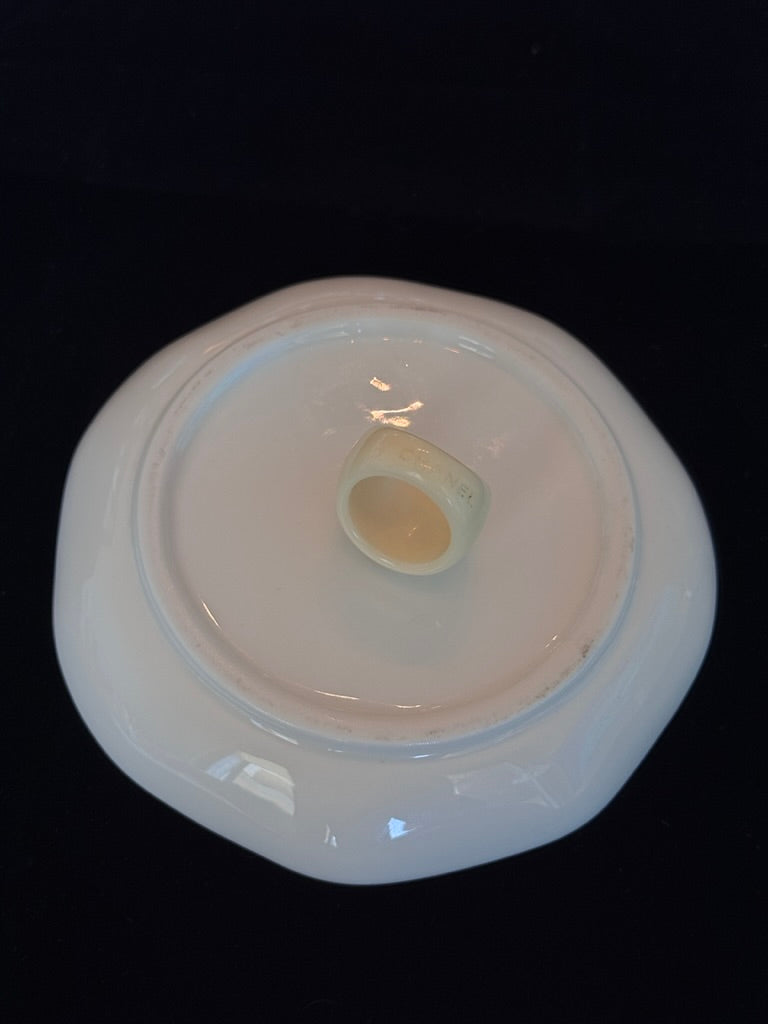 Chanel 2000s Cream Dome Logo Ring