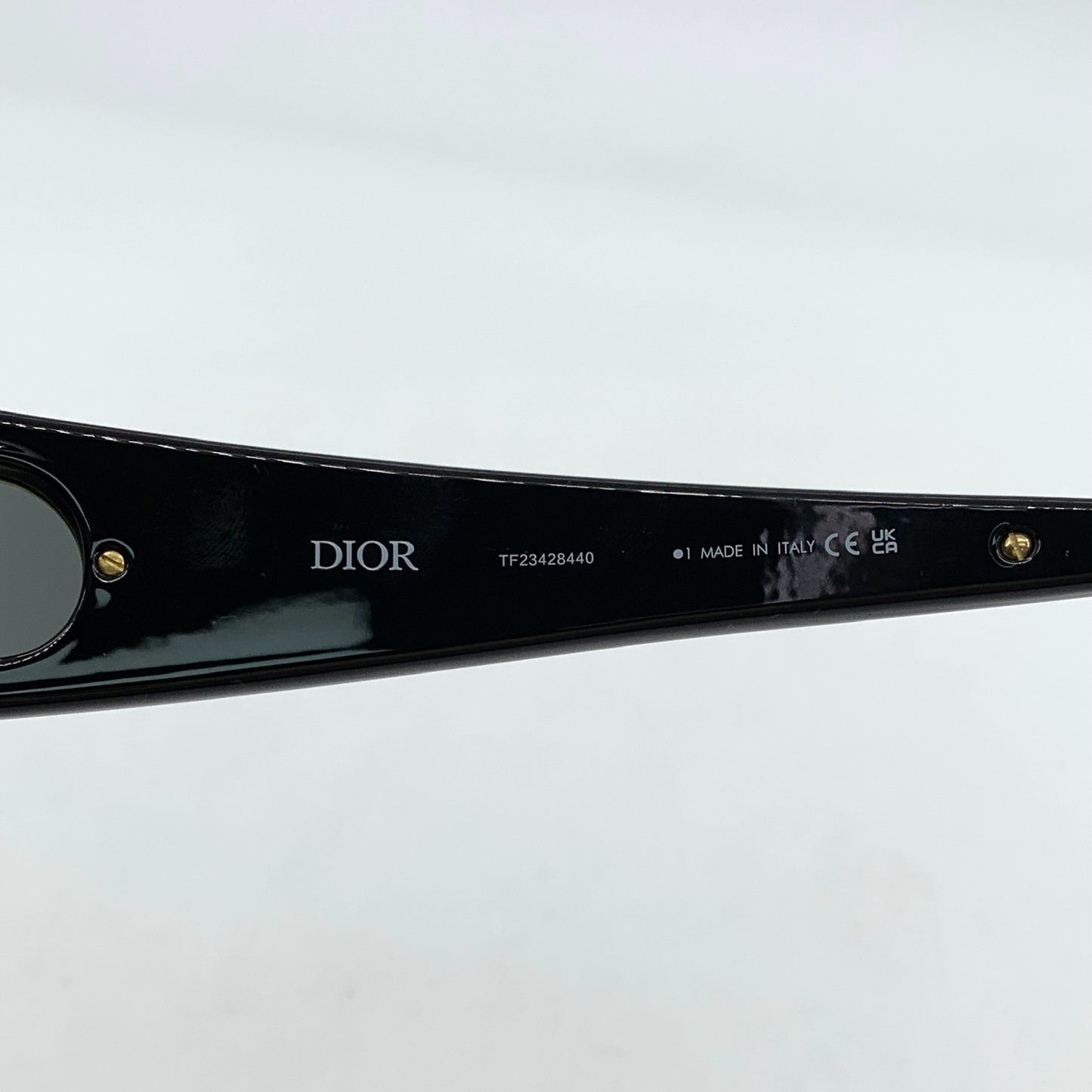 Dior CD Logo Black Shield Sunglasses