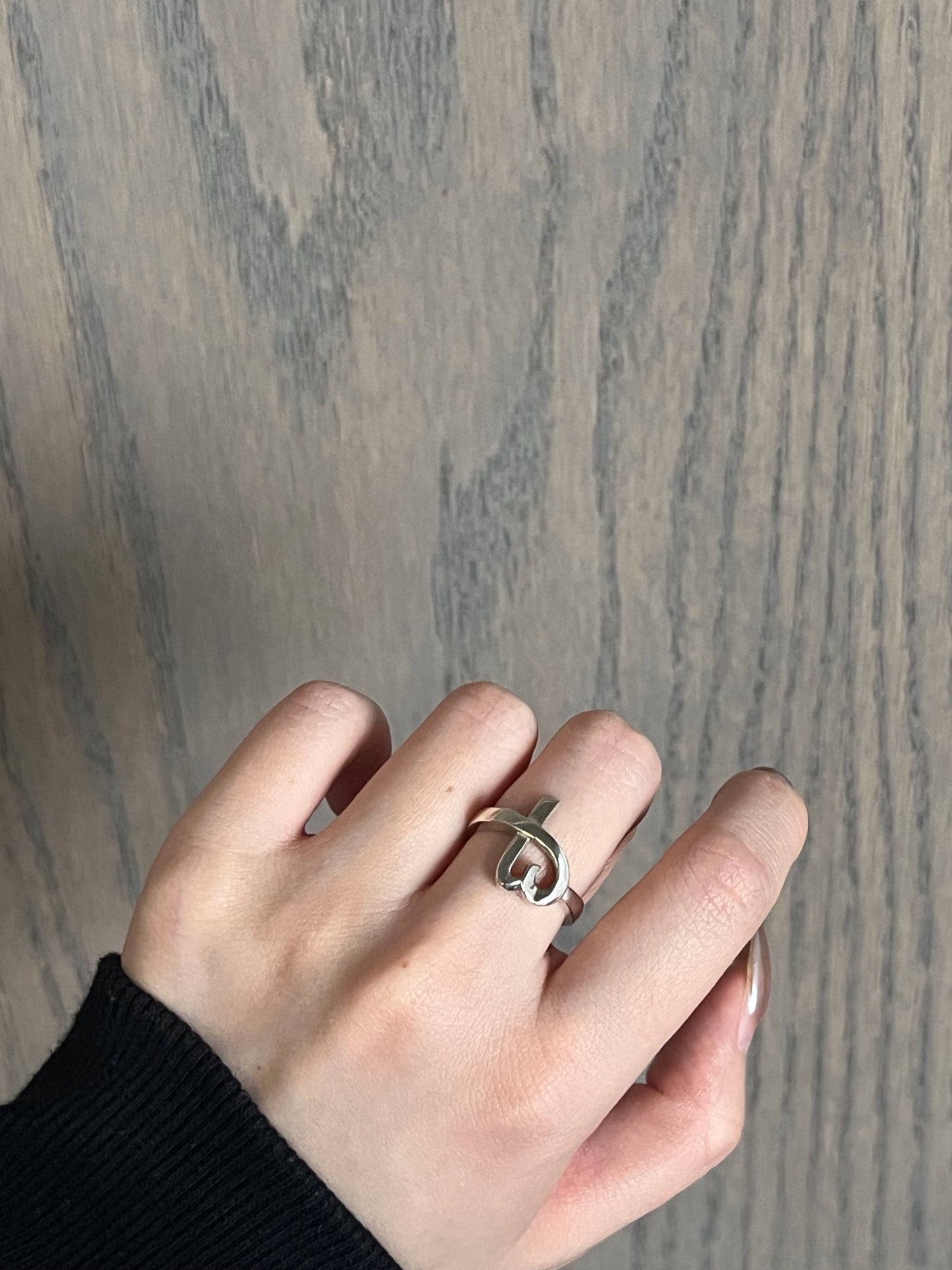 Vintage Tiffany S925 Heart Ring