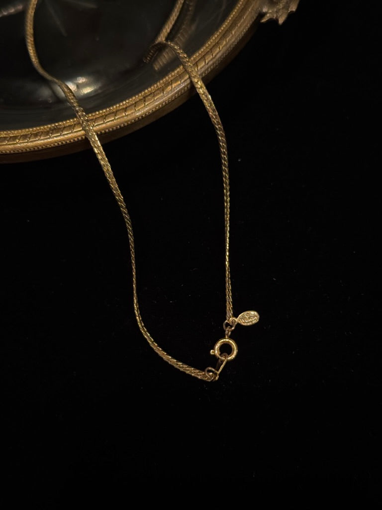 Givenchy Vintage Gold-Tone G Pendant Necklace