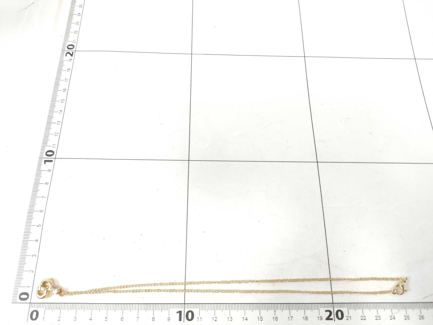 Vintage Dior Classic CD Solitaire Necklace (Gold Tone)