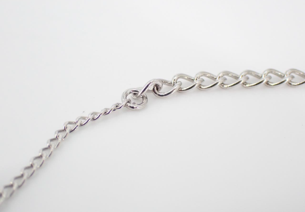 Dior Vintage Silver Cube Charm Bracelet