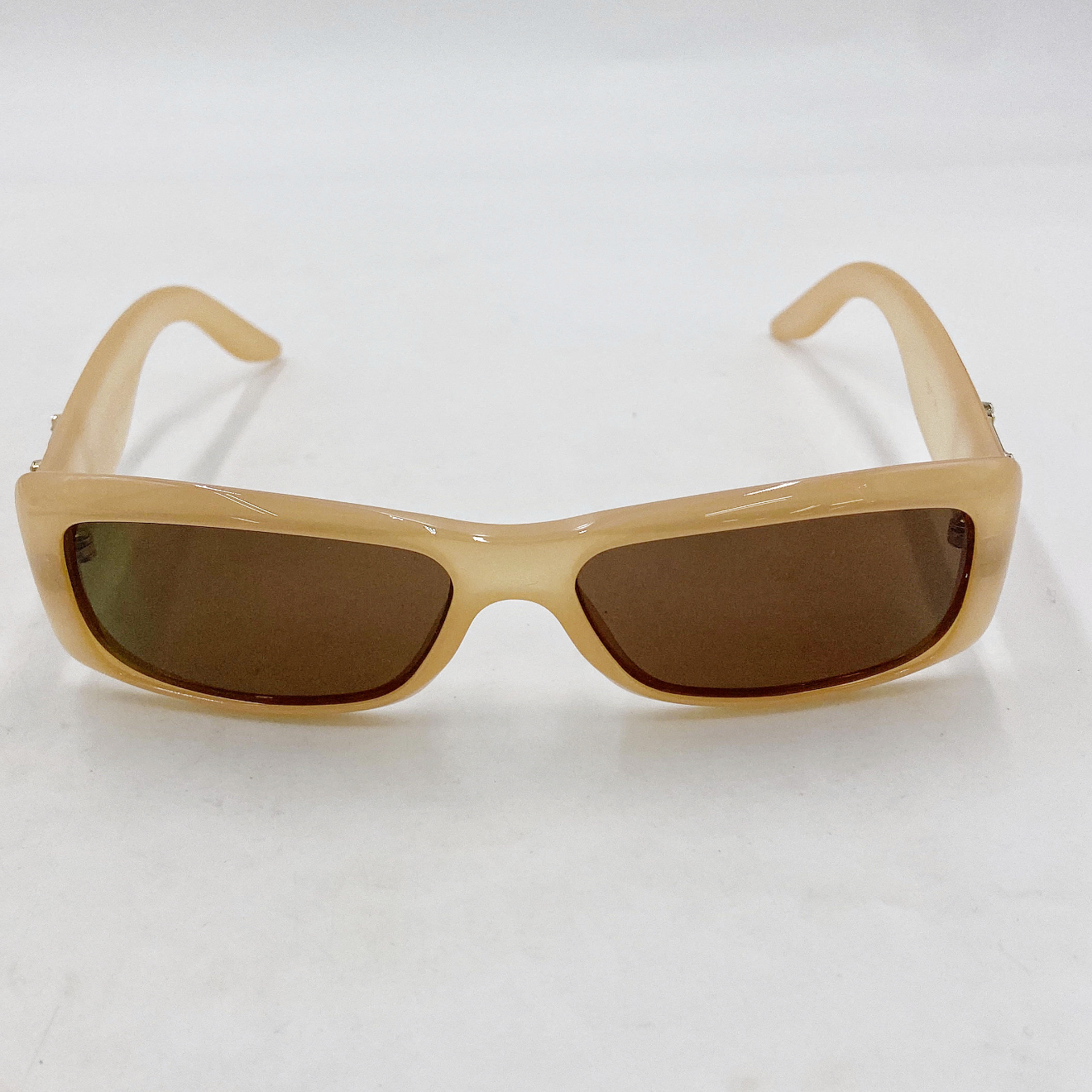 Dior Vintage Blush Nude Sunglasses with Crystal ‘D’ Logo