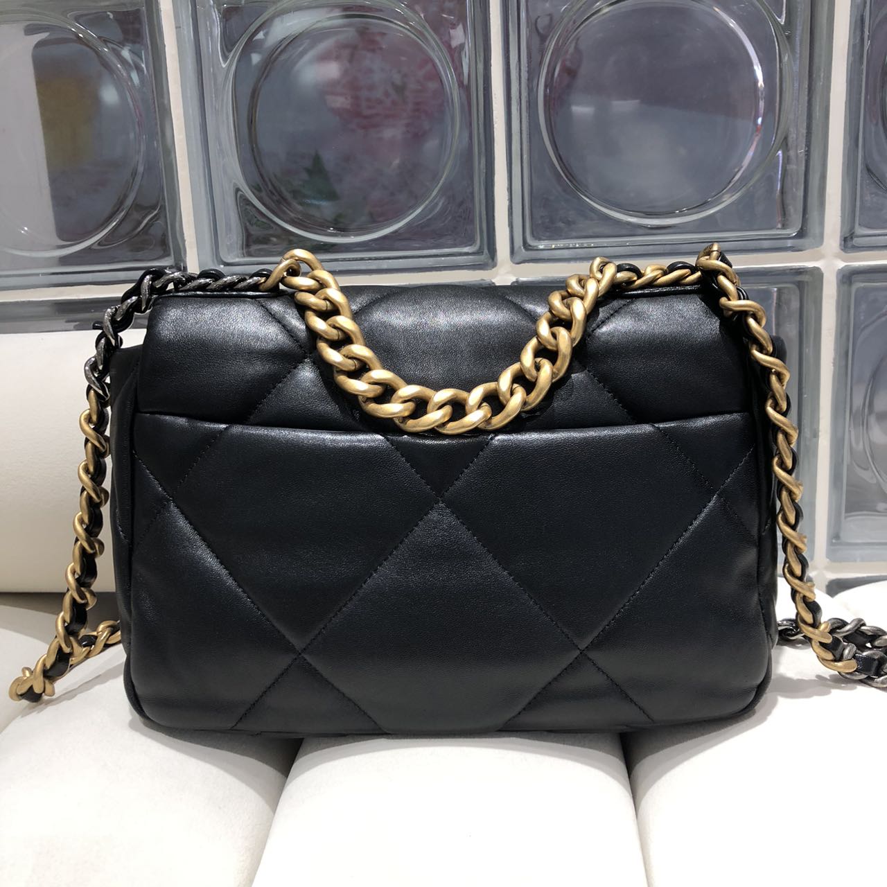 Chanel 19 Bag Black & Gold Small Size - New with Chip