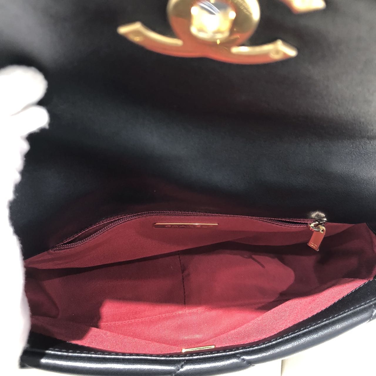 Chanel 19 Bag Black & Gold Small Size - New with Chip