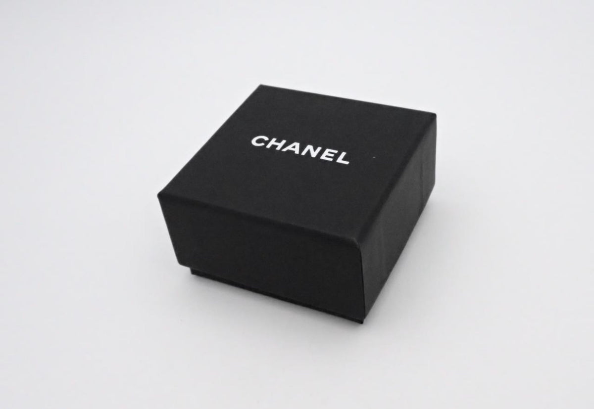 Chanel 2023 Crystal Embellished CC Stud Earrings