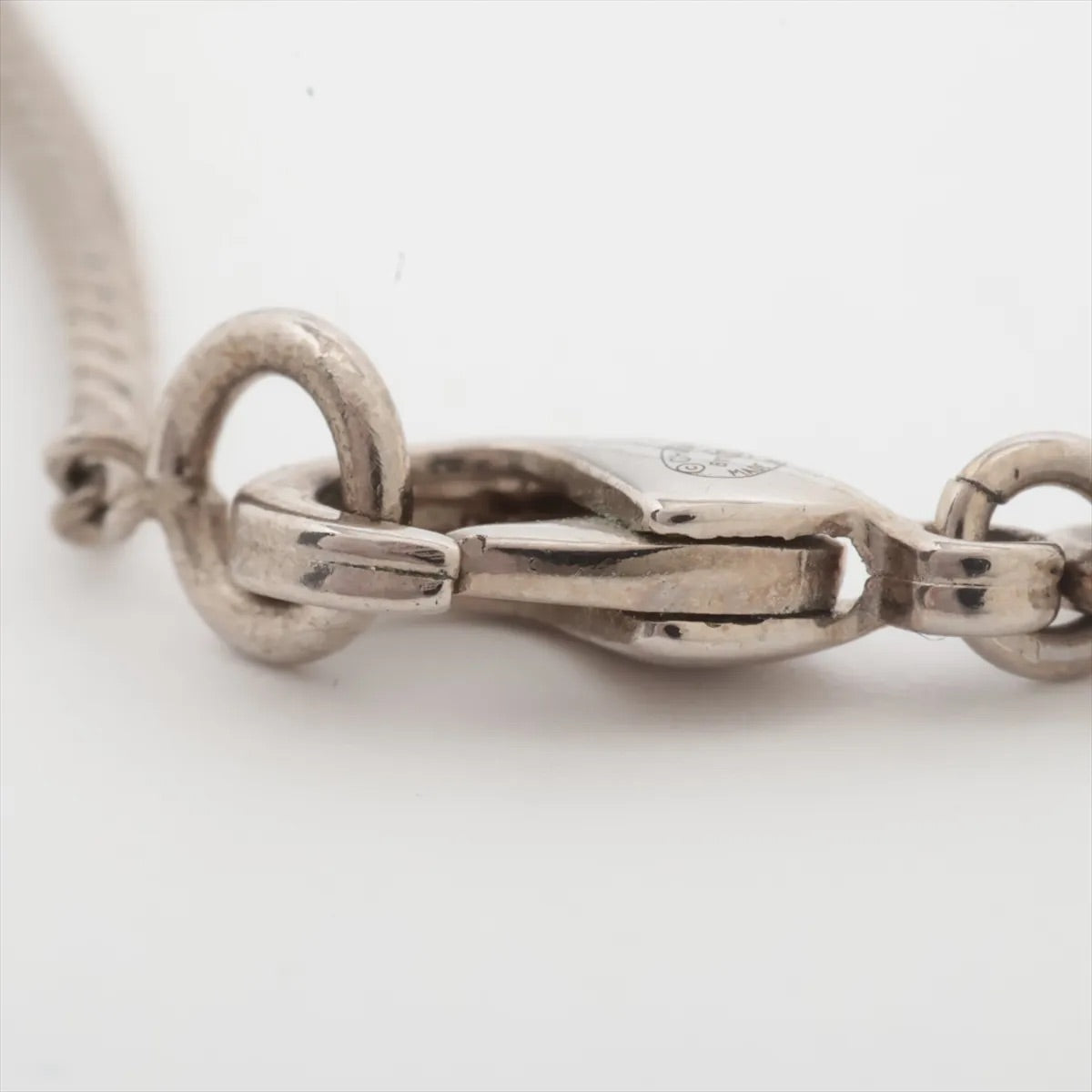 Chanel 2011 Silver Crystal-Studded CC Pendant Necklace