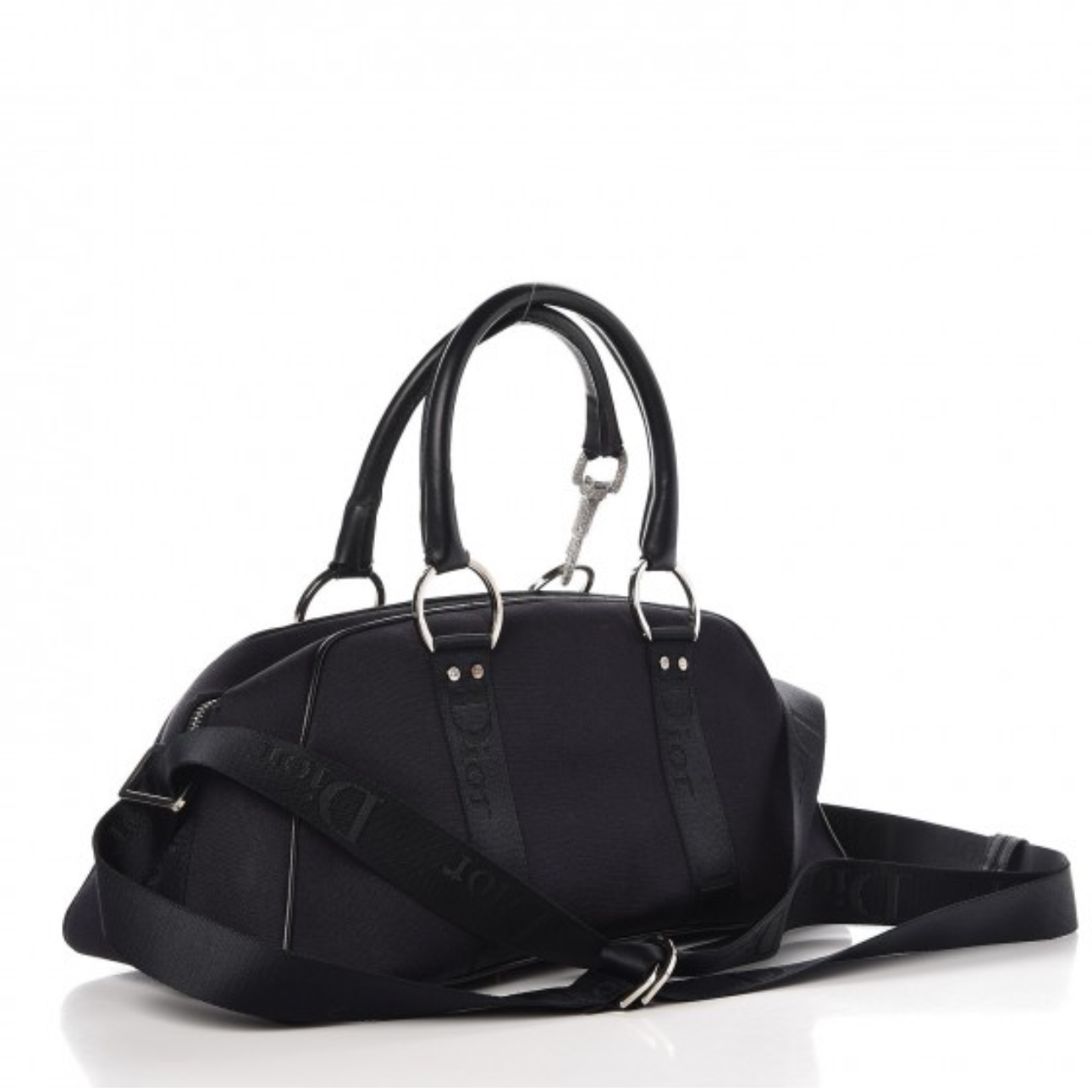 Dior Vintage Black Chic Bowling Bag