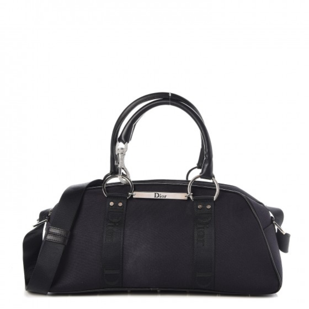 Dior Vintage Black Chic Bowling Bag