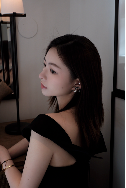 Chanel 2022 Leather-Woven Pearl CC Earrings