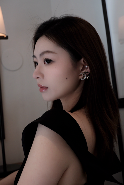 Chanel 2022 Leather-Woven Pearl CC Earrings