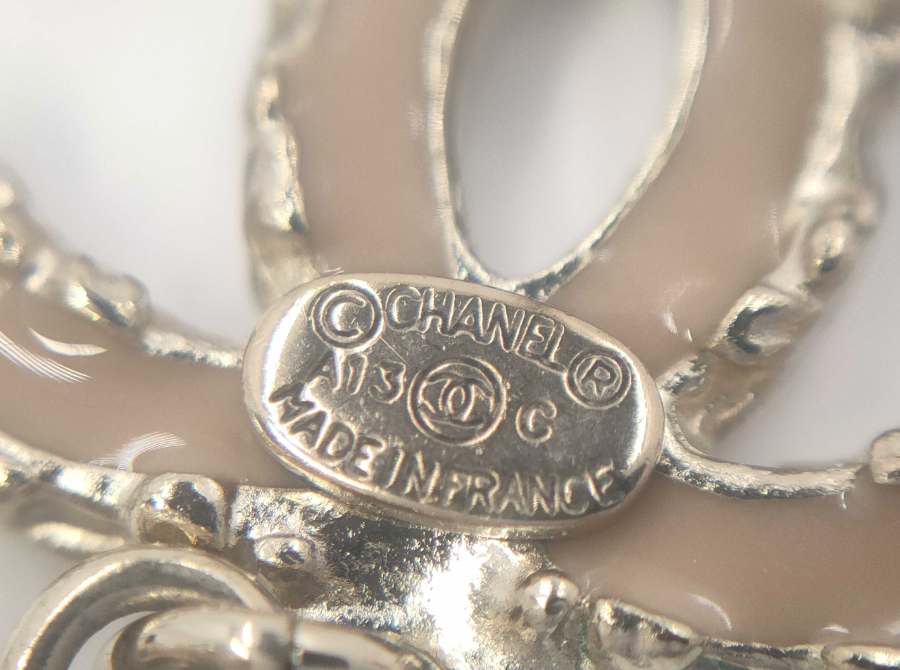 Chanel 2013 Crystal CC & Pearl Drop Earrings