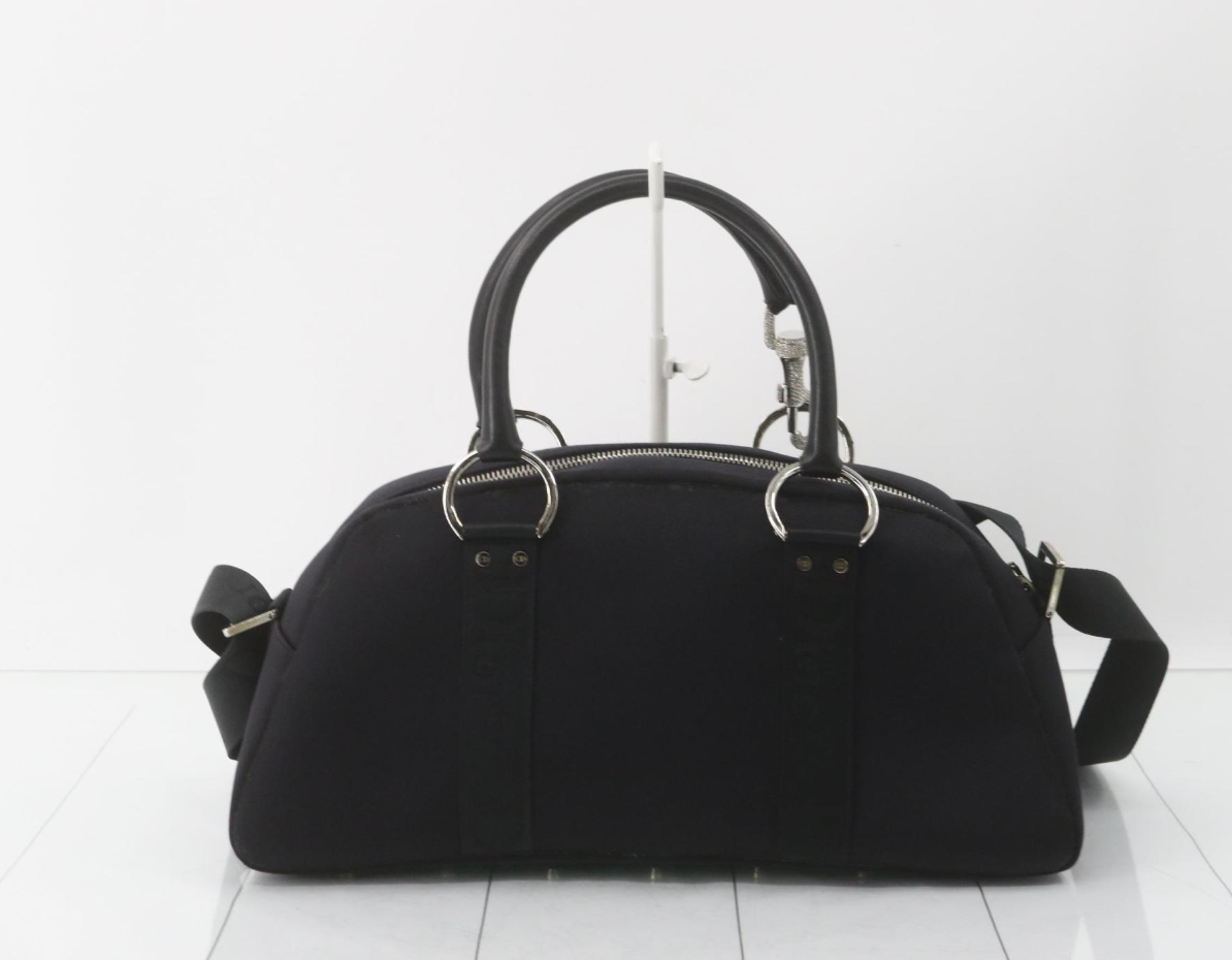 Dior Vintage Black Chic Bowling Bag