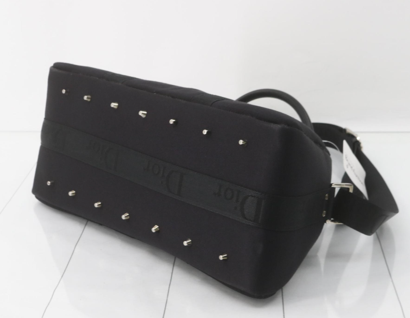 Dior Vintage Black Chic Bowling Bag
