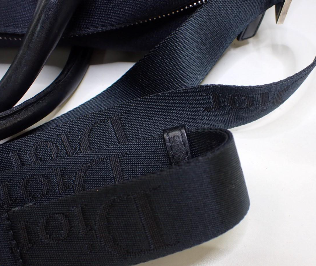 Dior Vintage Black Chic Bowling Bag