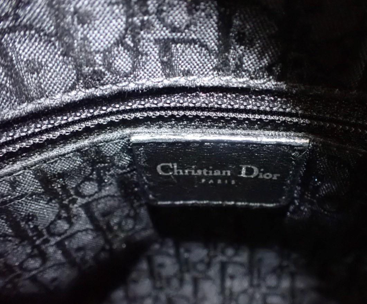 Dior Vintage Black Chic Bowling Bag