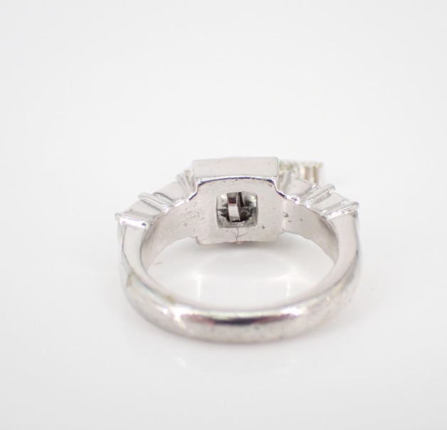 Dior Vintage Crystal ‘D’ Charm Ring