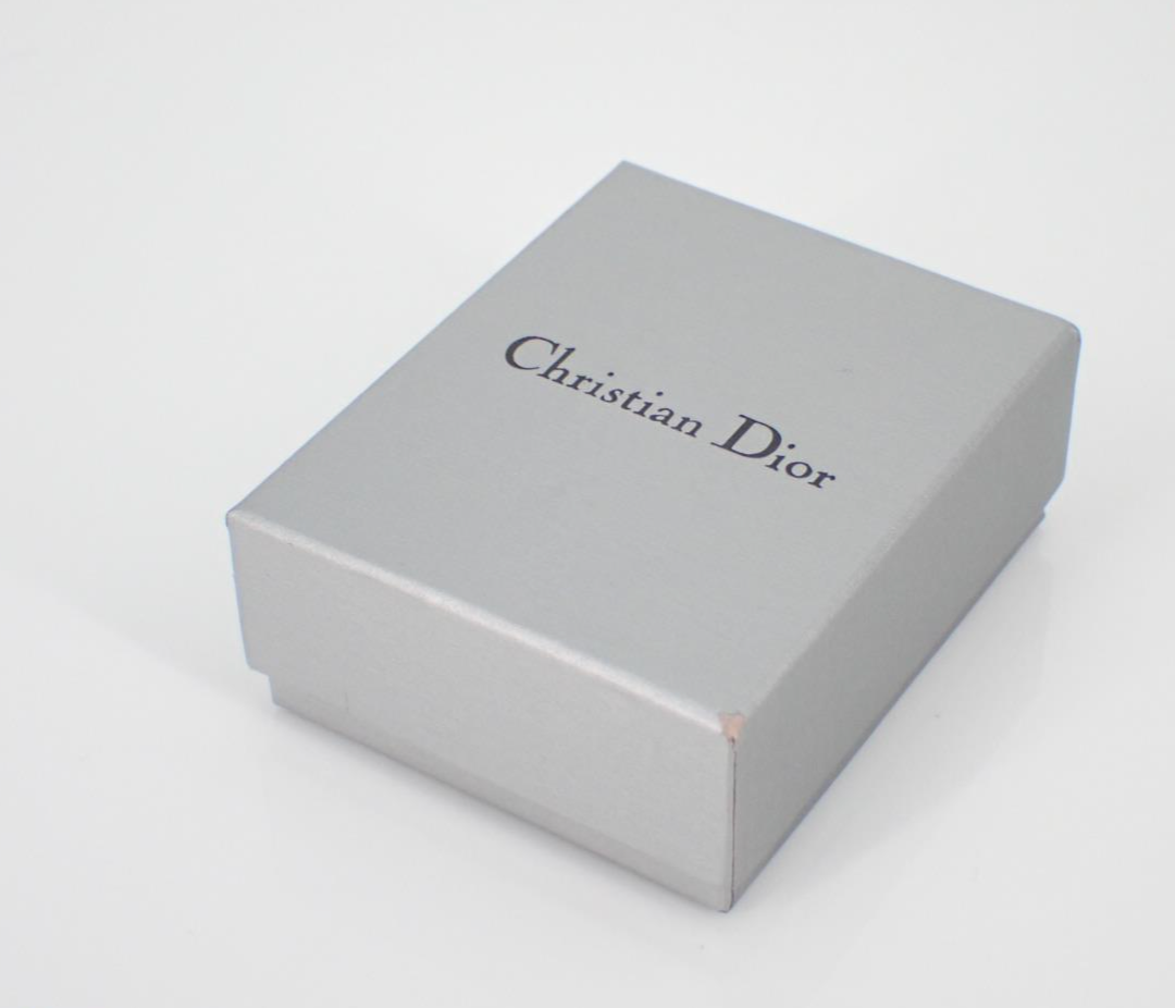 Dior Vintage Silver "CD" Initial Pendant Necklace