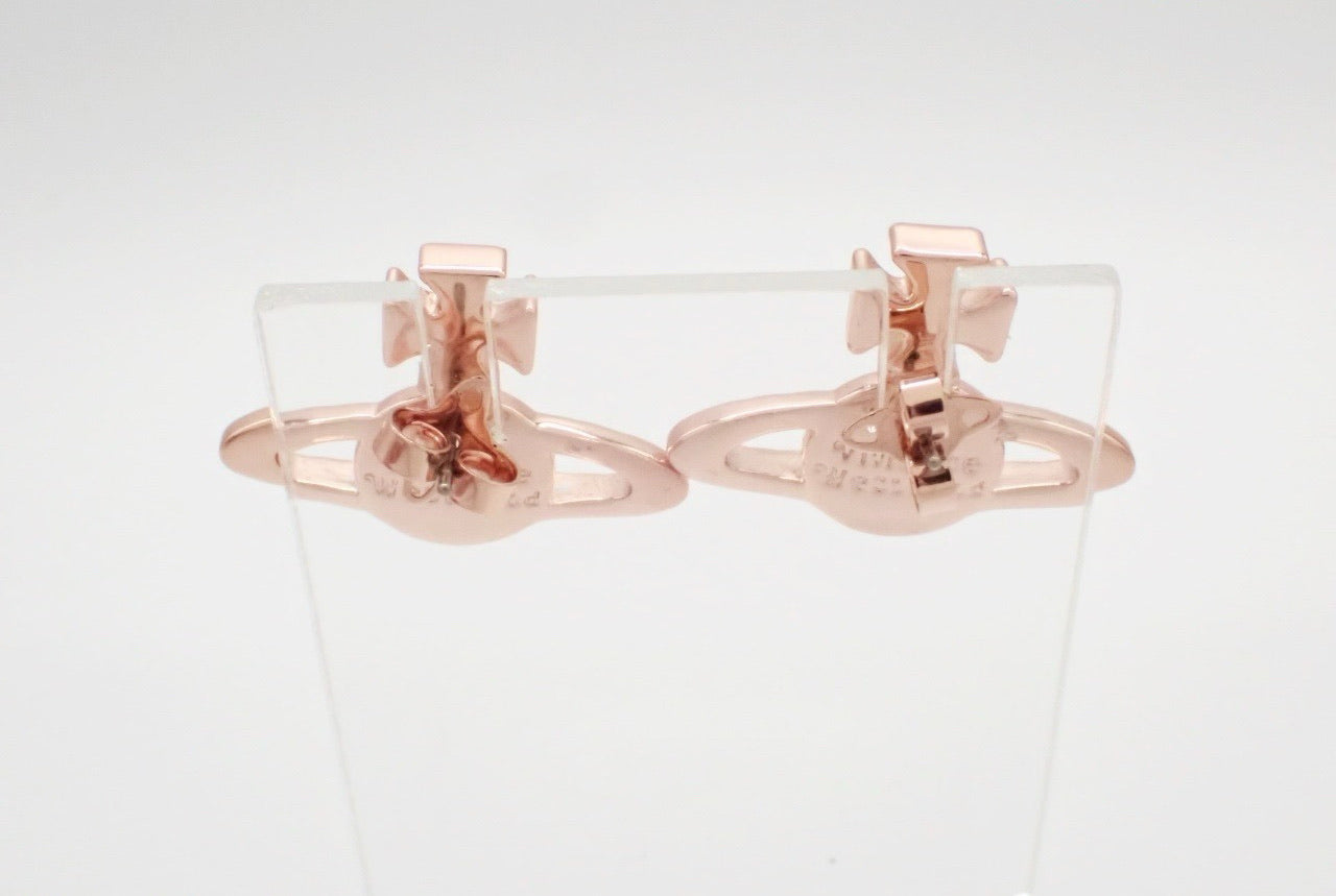 Vintage Vivienne Westwood Rose & Silver Tone Earrings