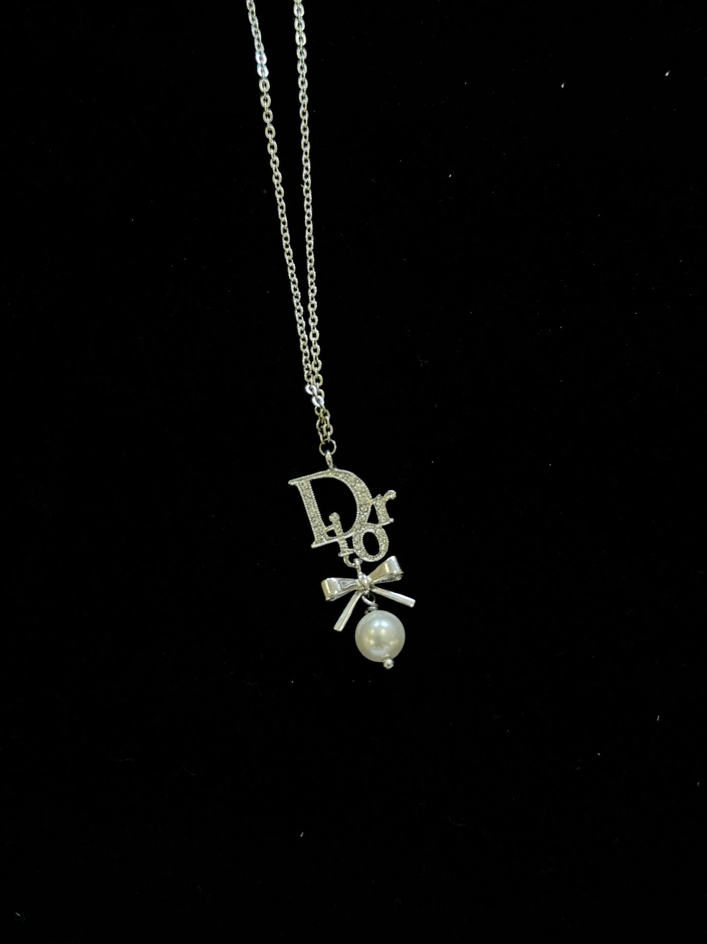Vintage Dior White Princess Full Diamond Necklace