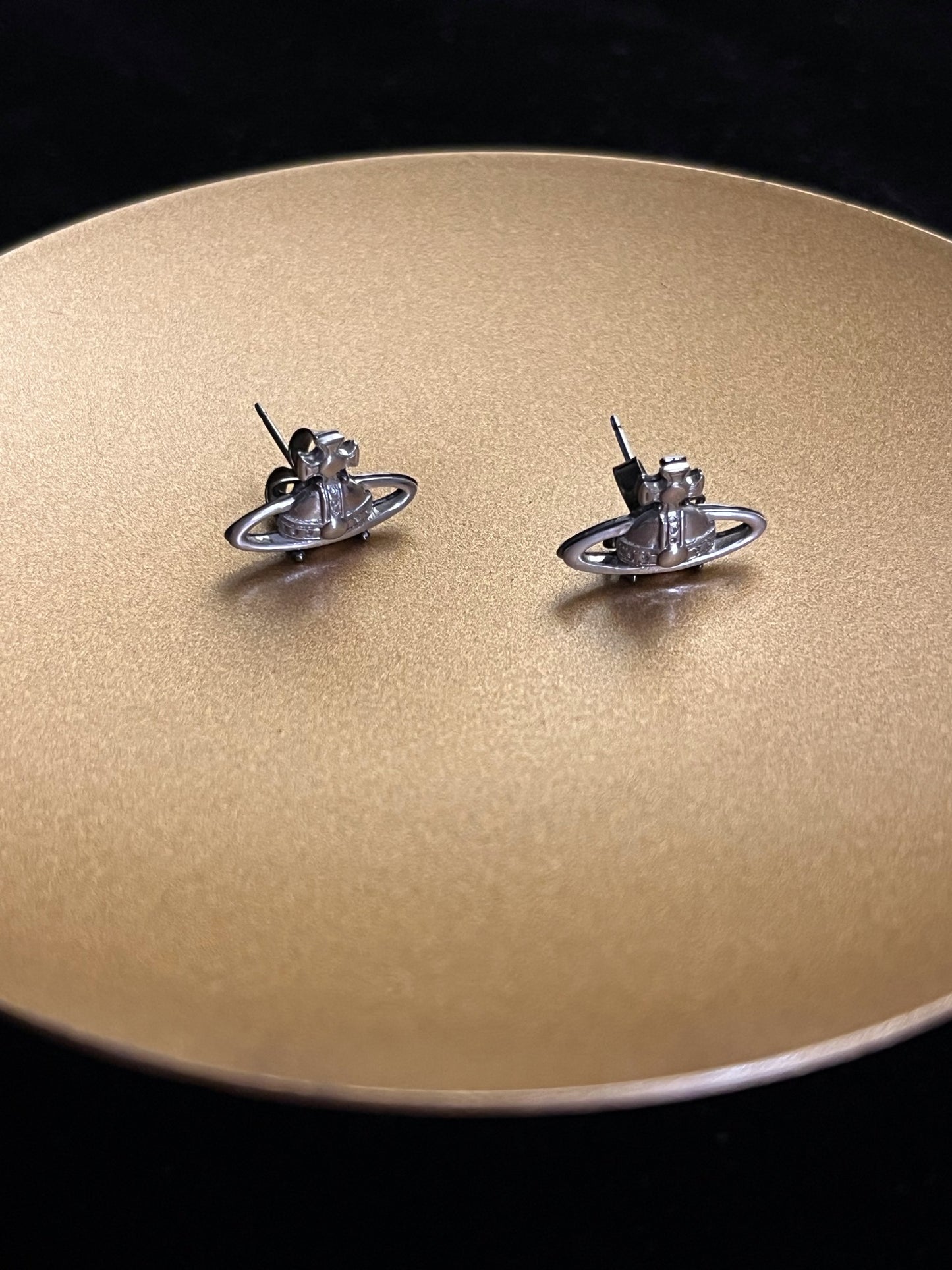 Vintage Vivienne Westwood Silver Orb Stud Earrings