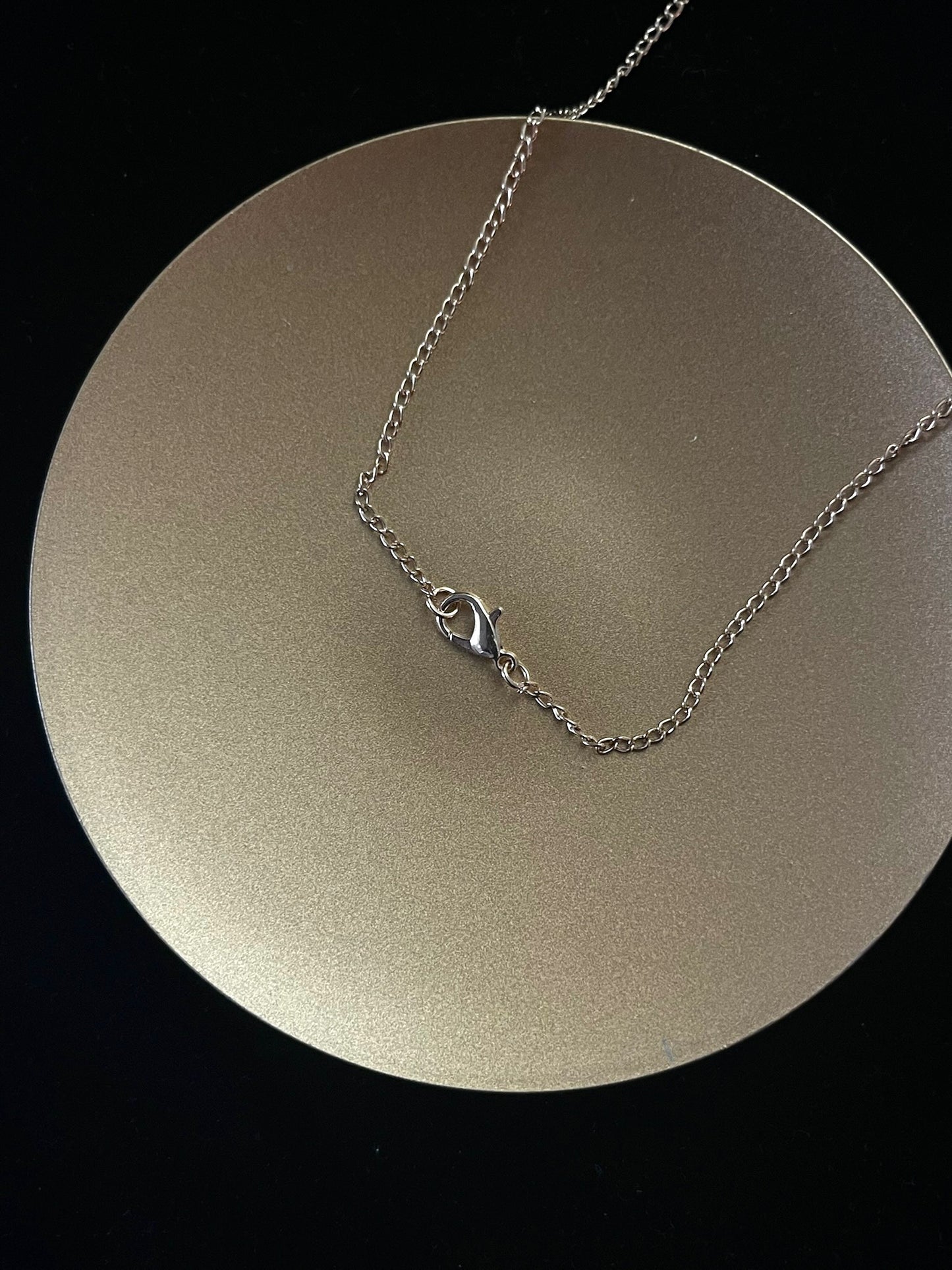 Vintage Dior Classic CD Solitaire Necklace (Gold Tone)