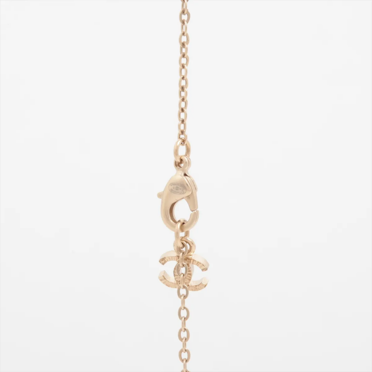 Chanel Gilded Pearl Drop Pendant Necklace