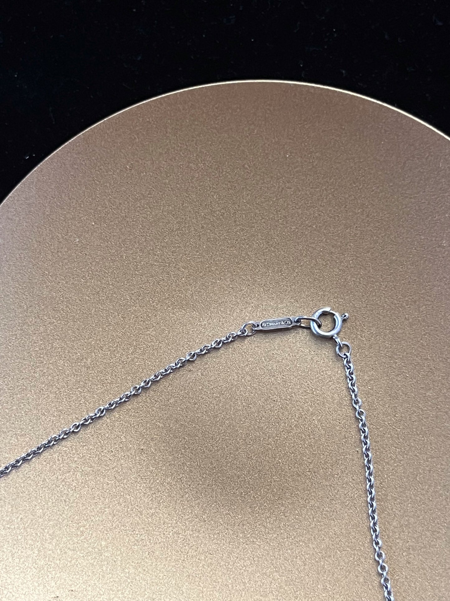 Tiffany & Co. Clover Key Pendant Necklace – Silver Tone