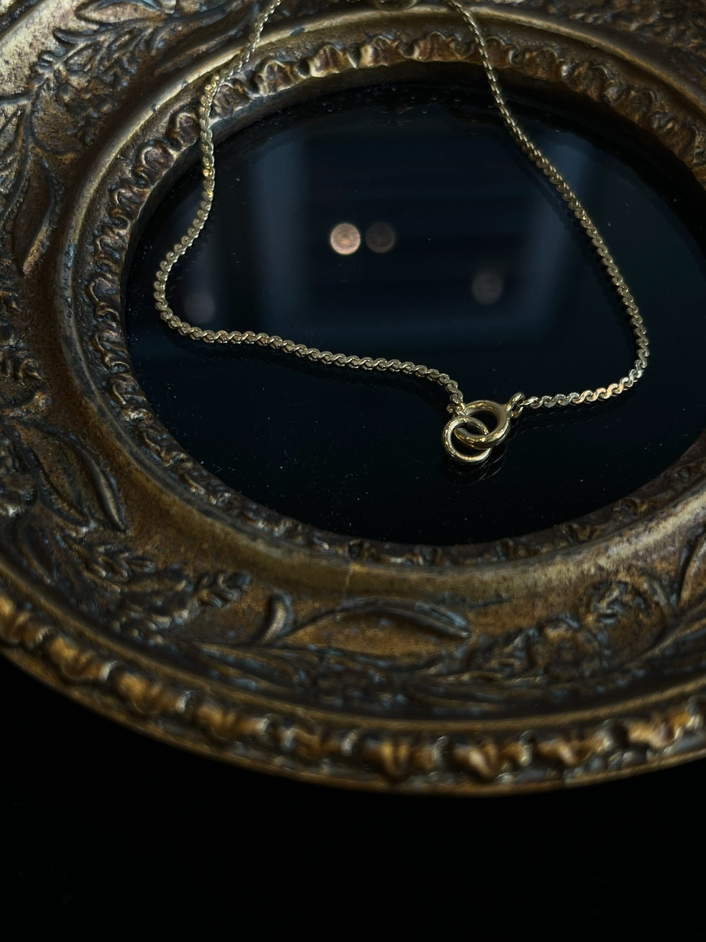 Dior Vintage Gold-Tone CD Logo Delicate Chain Bracelet