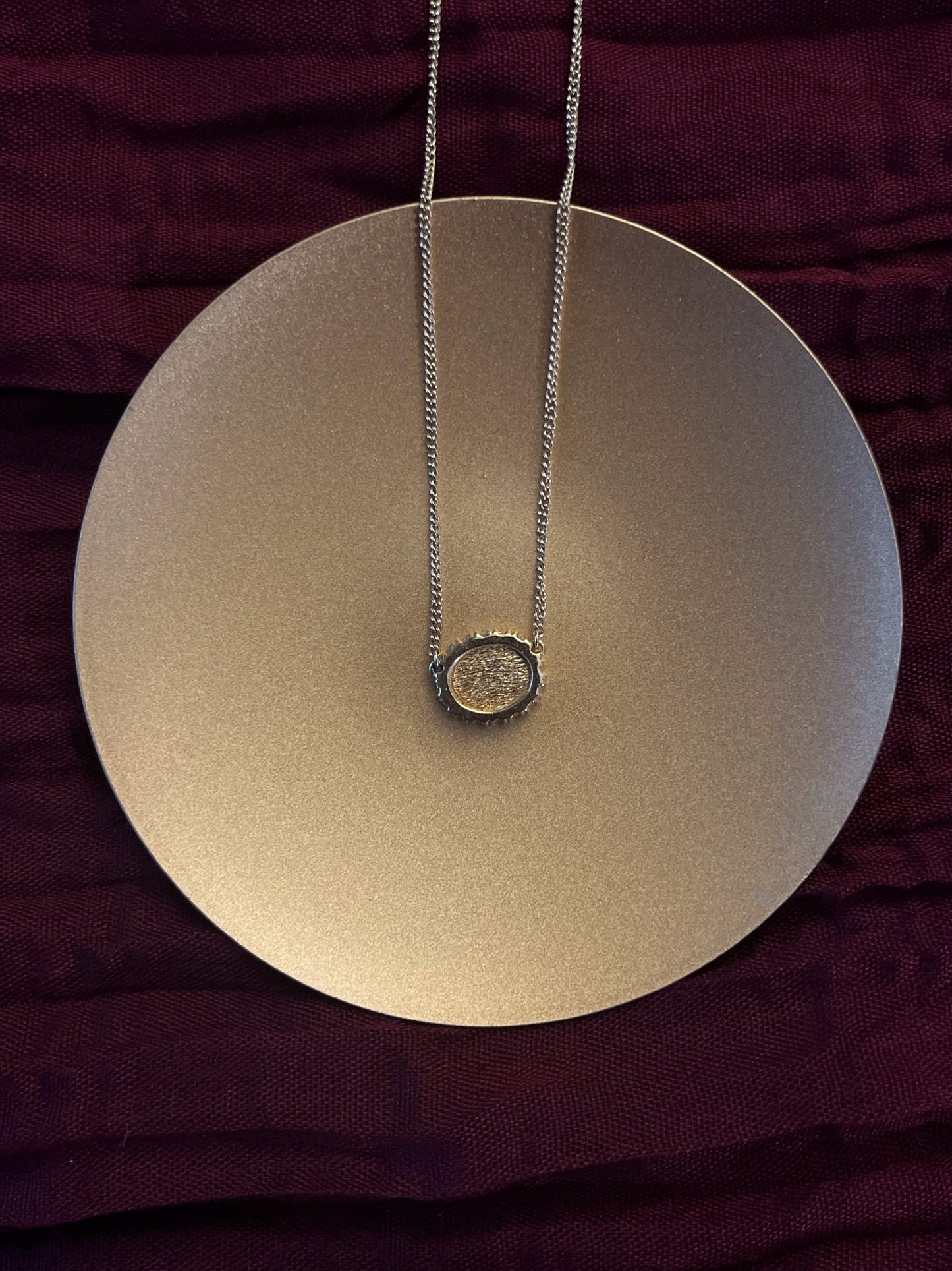 Dior Crystal Halo Logo Medallion Necklace
