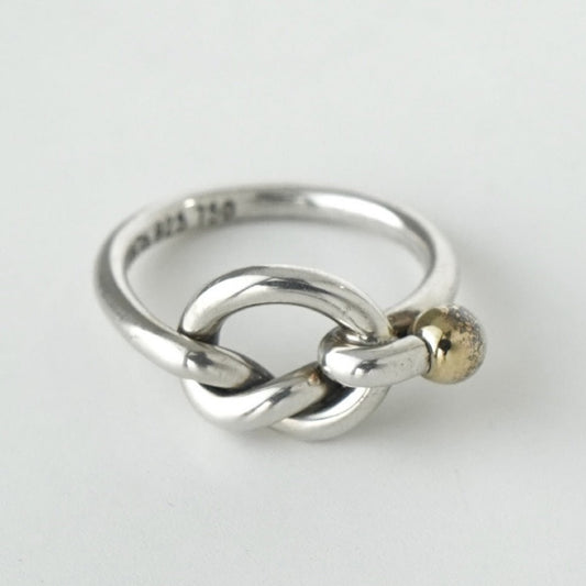 Tiffany Knot 925 Silver & 18K Gold Ring