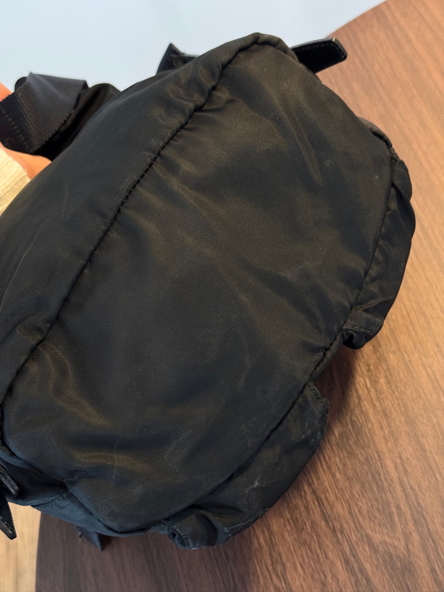 Prada Vintage Black Nylon Mini Backpack