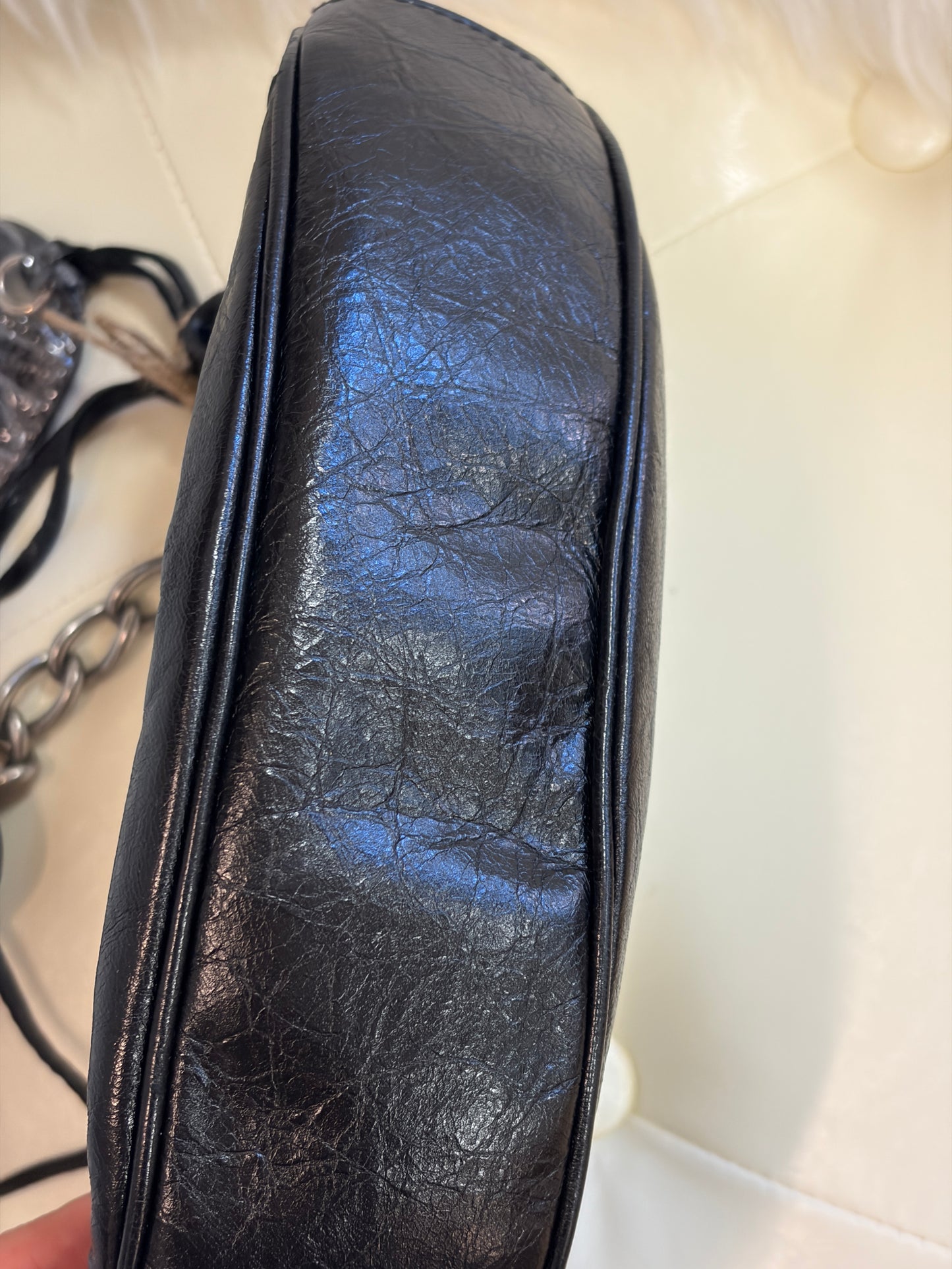 Balenciaga Motocross Small Chain Shoulder Bag – Black