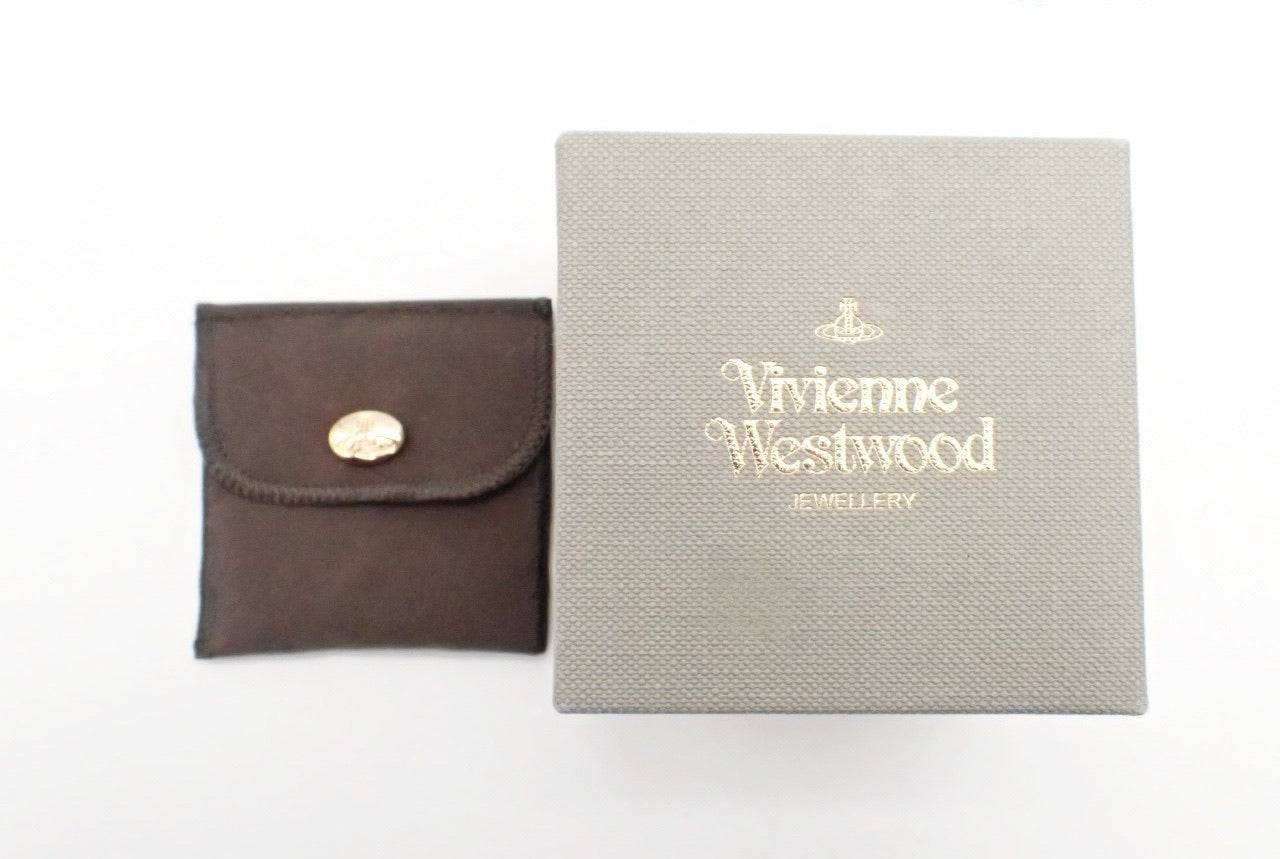 Vintage Vivienne Westwood Rose & Silver Tone Earrings