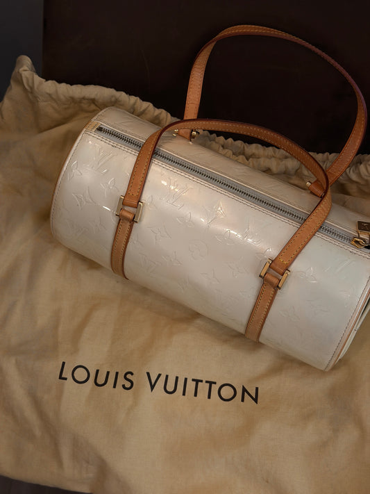 Louis Vuitton Vernis Papillon Barrel Bag – Perle White