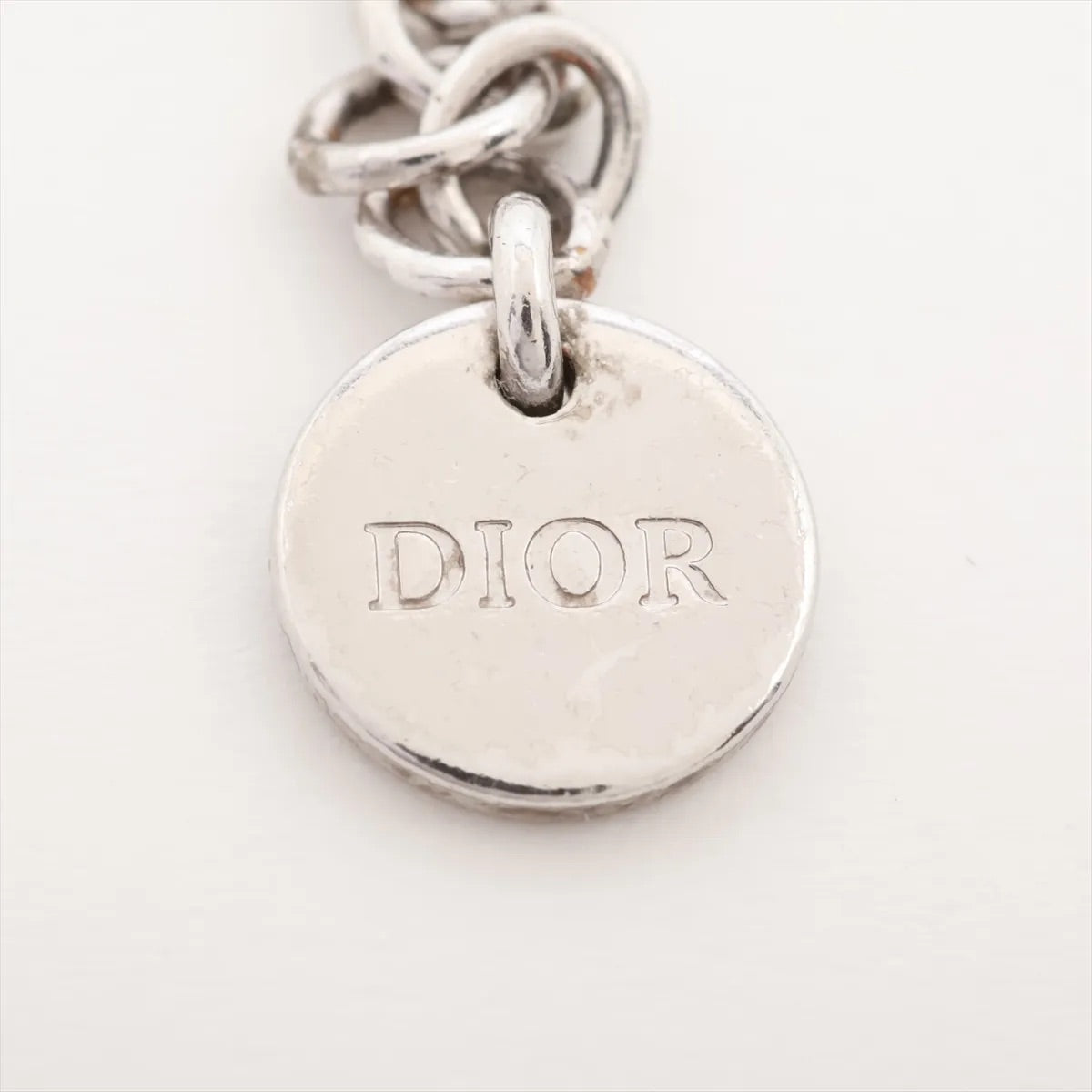 Dior Silver Pavé CD Logo Bracelet