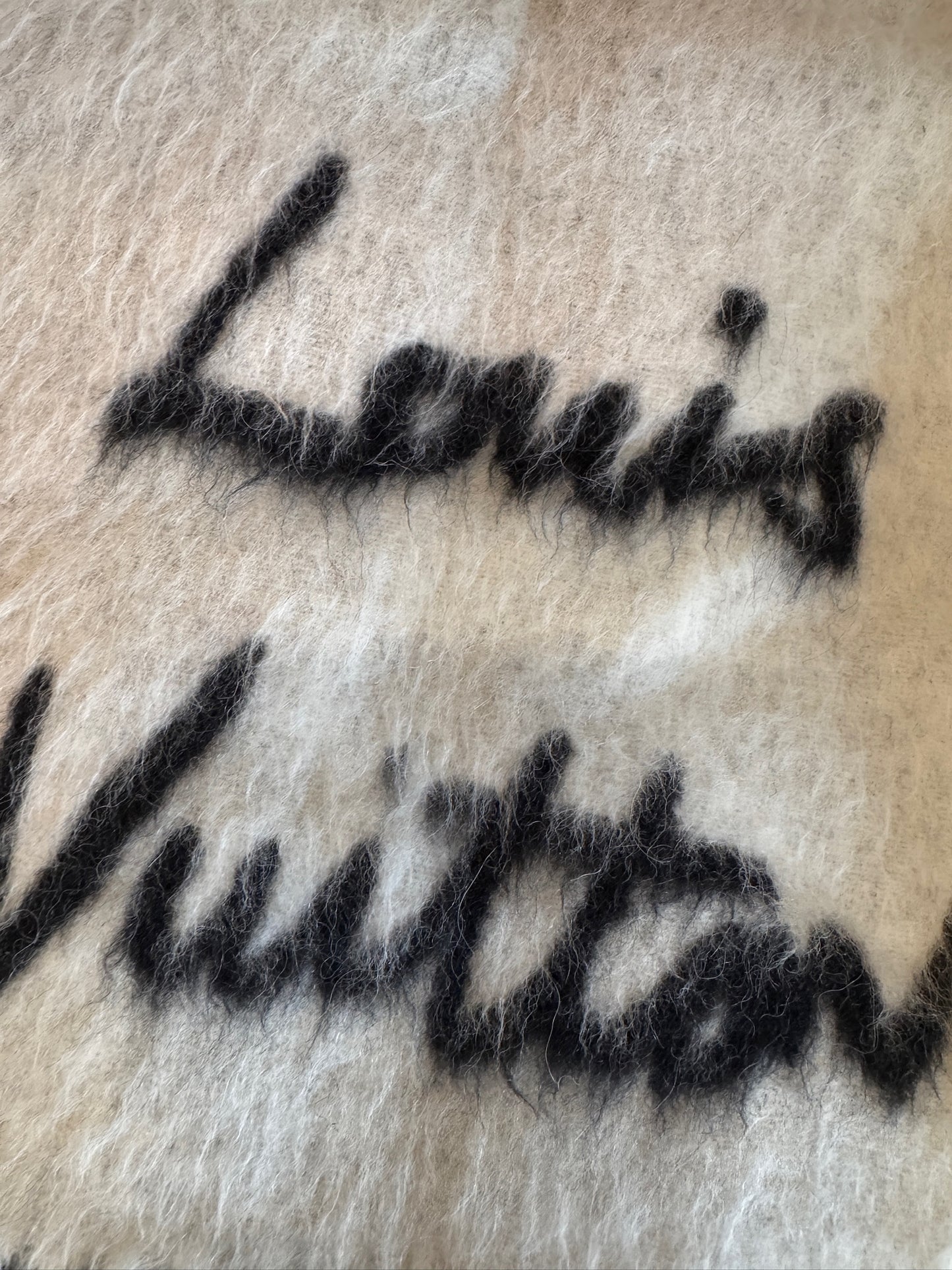 Louis Vuitton Reykjavik Gradient Logo Fringe Scarf