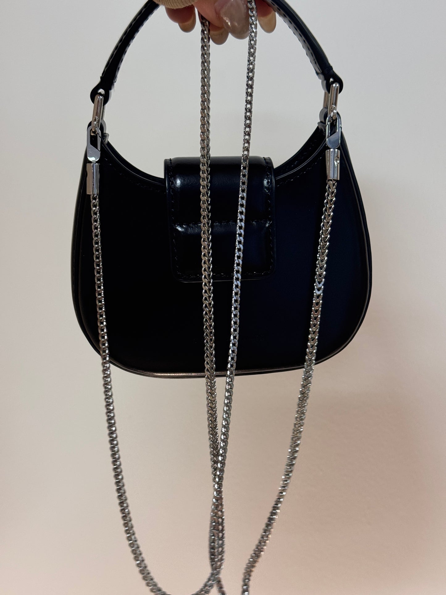 Alexander Wang Rhinestone W Mini Shoulder Bag – Black