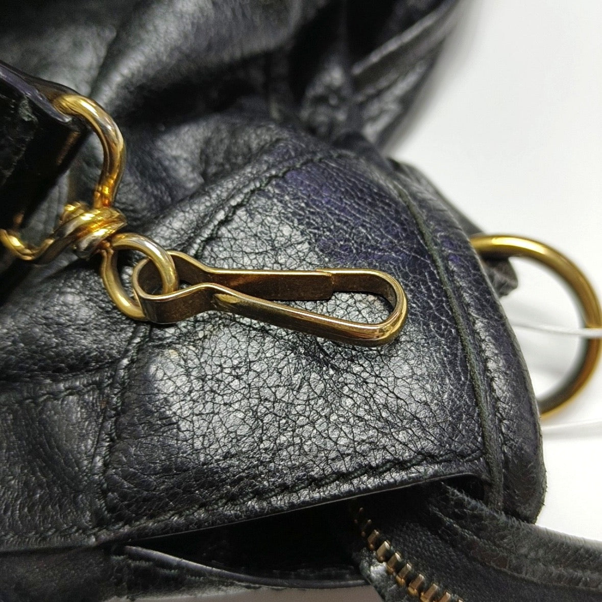 Balenciaga Black and Gold Medium Bag